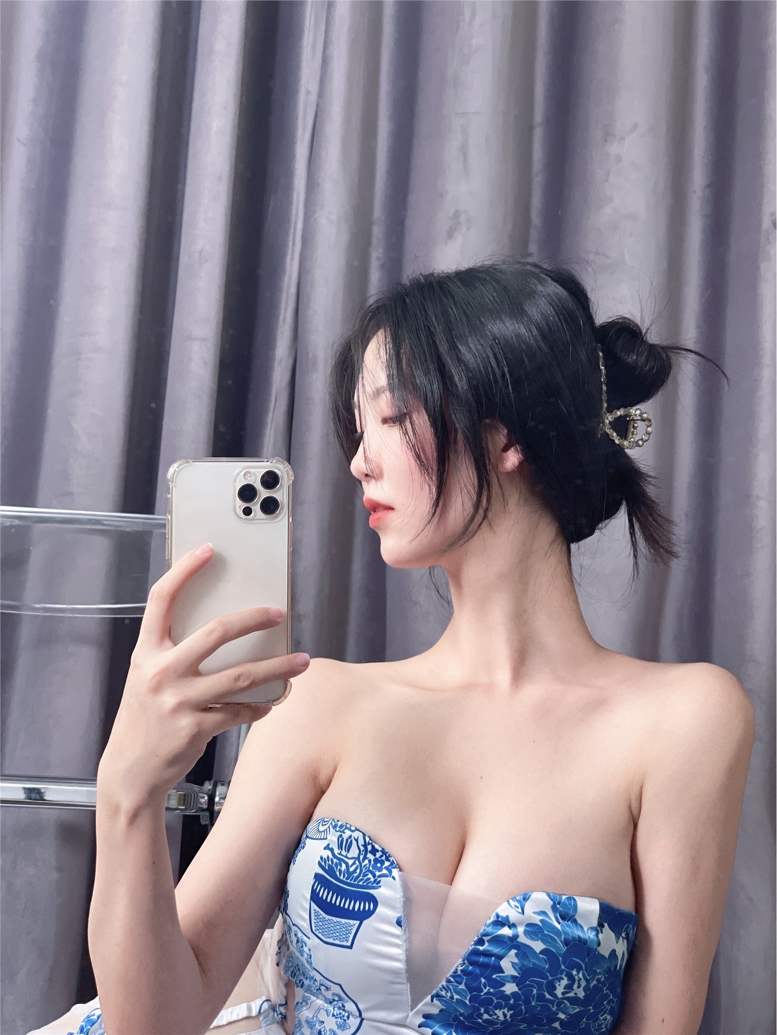 Dou Niang - Li Shi - NO.151 Blue and White Porcelain Qipao(14)